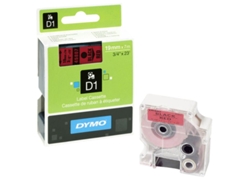 Cinta Etiquetas DYMO D1 Negro/Rojo S0720870