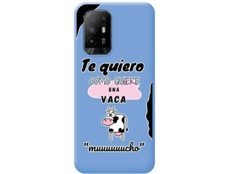 Carcasa para Oppo A94 5G TUMUNDOSMARTPHONE Silicona Líquida Dibujos Azul