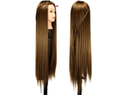 Cabeza De Muñeca Profesional De Peluquería De 80 Cm De Largo, Maniquí De Cabello Sintético Con 76 Peinados.