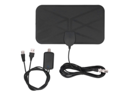 Antena De Tv Digital Terrestre Para Interiores Hd 4k 1080p, Ganancia De 25 Dbi, Montaje Adhesivo Kj-036