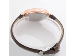 Reloj De Pulsera Analógico De Cuarzo Gaiety Con Correa De Cuero Marrón.
