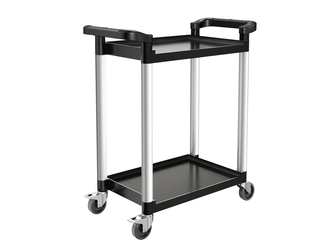 Carro Multiusos Succebuy 136 Kg Carro De Servicio De 2 Niveles Carro De Herramientas 800x410x945 Mm