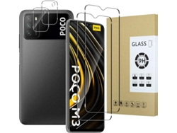Conjunto de Protectores de Lente Traseira Arranhões Bolha para Xiaomi Poco M3 HONGWE. (2un)