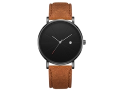 Reloj De Pulsera Analógico De Cuarzo Con Dial Redondo Moda Simple Accesorio De Joyería
