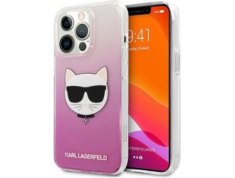 Carcasa Apple KARL LAGERFELD iPhone 13, 13 Pro Choupette Rosa