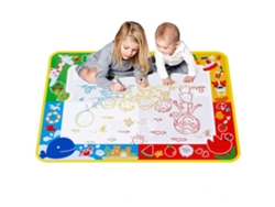 RNEMITERY Juguetes educativos reutilizables para niños pequeños, tapete de agua para garabatear con desarrollo creativo, bolígrafos mágicos portátiles para colo