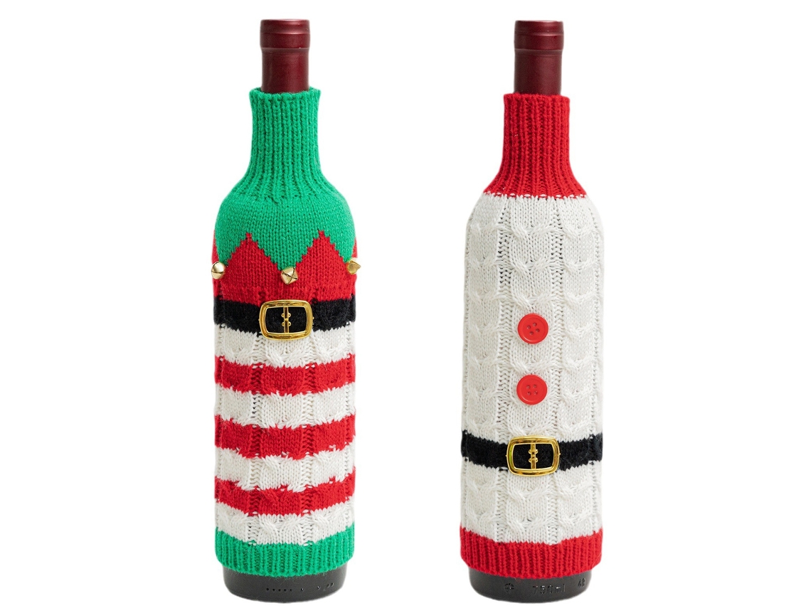 Fundas para botellas de vino: 2 paquetes de fundas creativas para botellas de vino RNEMITERY