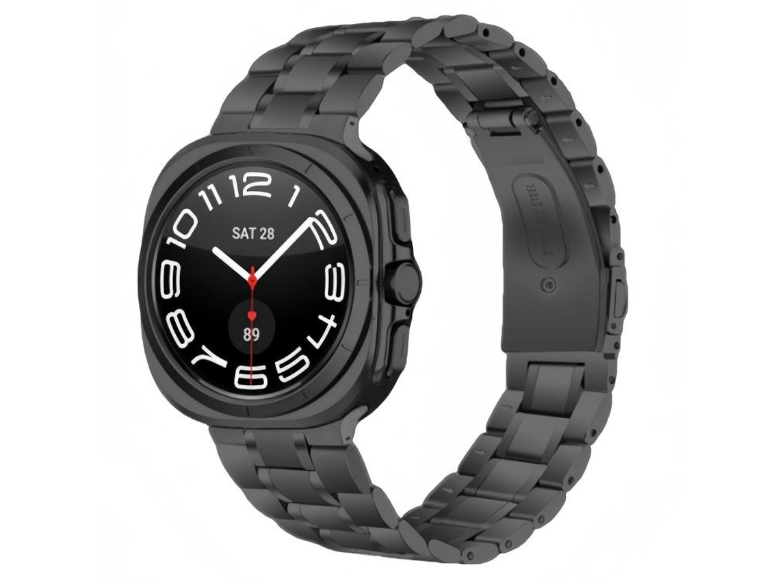 Pulsera de acero inoxidable para Samsung Galaxy Watch Ultra 2025 con cinco cuentas CSYY