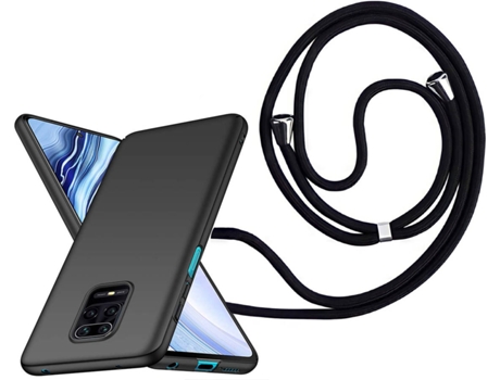 Funda Redmi Note 9 Pro Turtleshell Rígida con Collar Negro