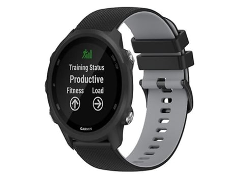 Correa Smartwatch Para Garmin Forerunner 245 20Mm Negro-Gris VENISYMLIS
