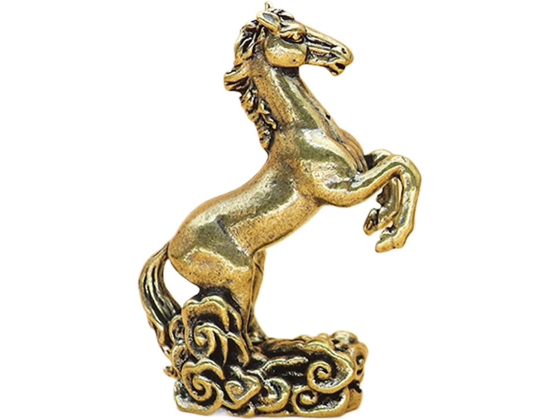 Estatua China Caballo Recuerdo Tradicional Riqueza Lunar Chino 2026 Dormitorio Comedor Mesita Noche Año – |