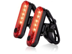 2 Luces Traseras Bicicleta Usb Recargable Negro