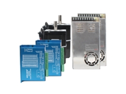 Controlador de motor paso a paso de bucle cerrado, bifásico, fuente de alimentación de 400 W, kit Nema34, 2 ejes con alimentación, 4,5 nm