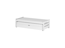 Cama Infantil FURNLUX Anis (Blanco, Madera Maciza - 88X188X52 Cm / 80X180 Cm)