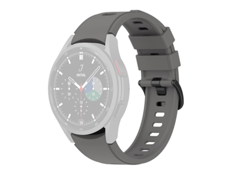 Correa de Silicona para Samsung Galaxy Watch 5 40mm/44mm/Watch 5 Pro 45mm/Watch4 40mm/44mm/Watch4 Classic 42mm/46mm/Watch3 41mm - canoso