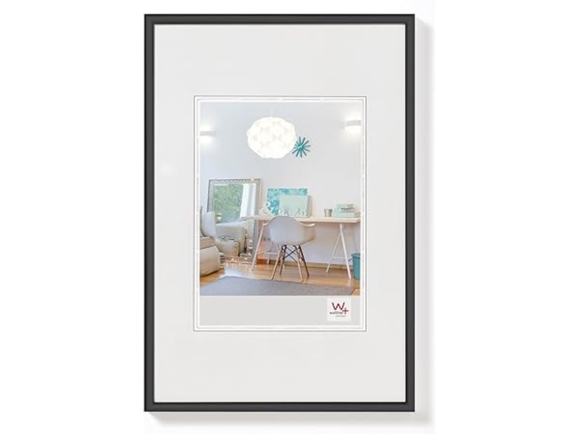 Marco De Fotos De Plástico Para Pared, Negro, 20 X 30 Cm, Diseño Ergonómico Apto Para El Uso Diario.