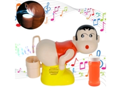 Dan26-máquina De Burbujas Eléctrica Infantil Con Luz Y Música, Juguete Cómico De Burbujas Animado Para Niños