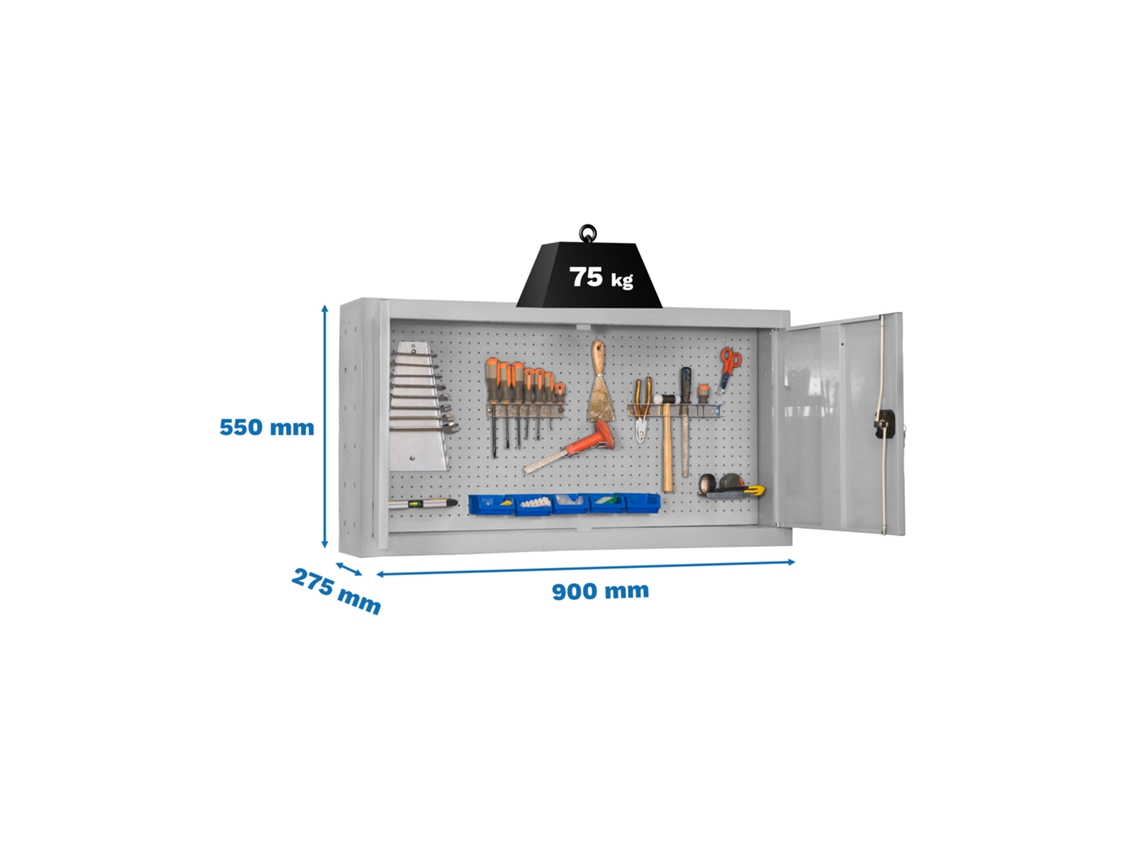 Armario metálico para herramientas Cabinet Tools Mon. 550x900mm Blanco
