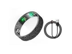 Anillo Inteligente V3 Con Control De Acceso Nfc, Frecuencia Cardíaca, Presión Arterial, Oxígeno Y Sueño, Resistente Al Agua (Negro, 10#) EIFSON