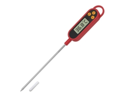 Termómetro Digital De Cocina Con Sonda Larga Y Lectura Lcd Instantánea Para Carne, Barbacoa, Asados, Azúcar Y Frituras.