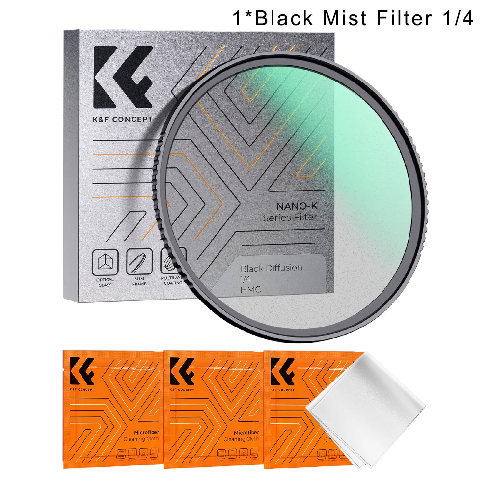 Filtro difusor multicapa Black Mist de 1/4", 58 mm