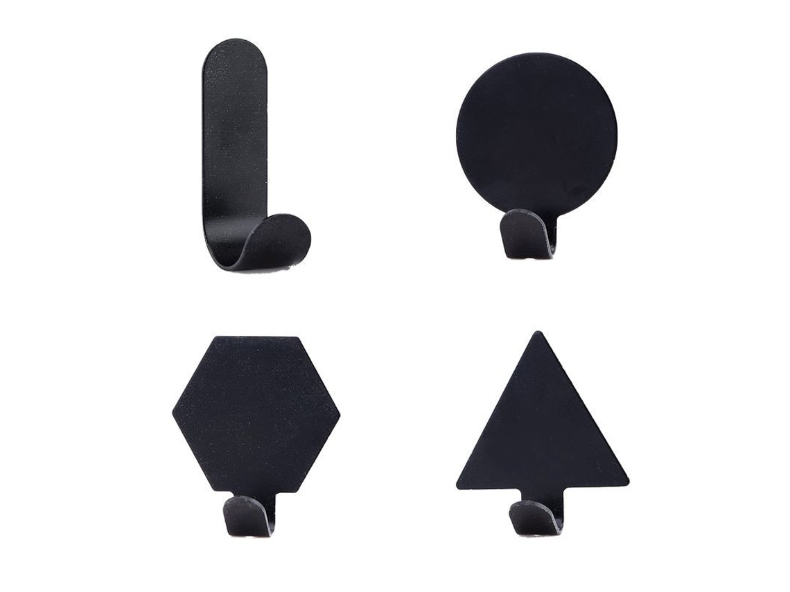 Gancho De Pared De Acero Inoxidable Mate 4 Piezas, Ideal Para Colgar Ropa Y Accesorios