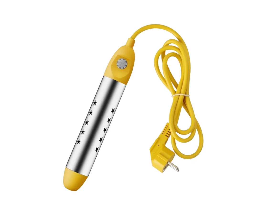 FNINIJEDE Aquecedor De Piscina De Banheira Inflável Doméstico Em Aço Inoxidável 2500w, Amarelo