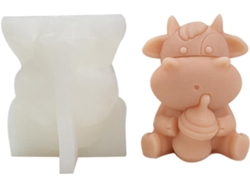 Molde de silicona, decoraciones 3D de silicona con diseños de dibujos animados, para el hogar y la mesa, molde para hacer velas 3D con Slowmoose animado