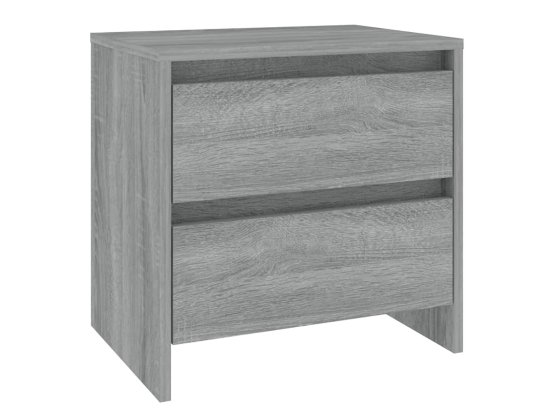 Mesita de noche de aglomerado gris Sonoma MAISON EXCLUSIVE (45 x 34,5 x 44,5 cm)