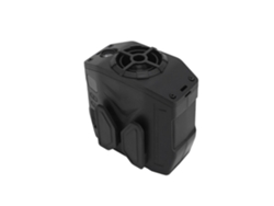 Ventilador de cintura portátil con clip, batería recargable de 10000 mAh, linterna y soporte para colgar.