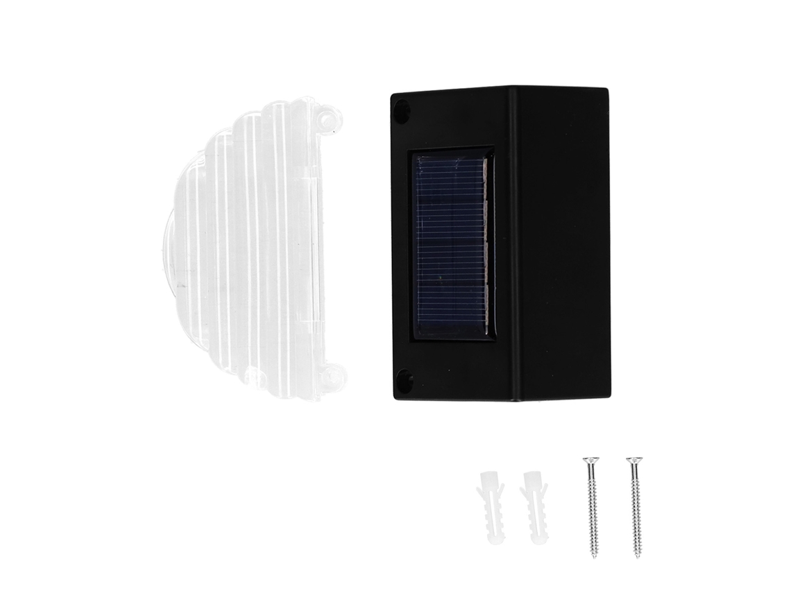 2026 4 lámparas solares impermeables IP65 para patio con luz cálida y modo RGB para decoración de jardín y patio - Negro