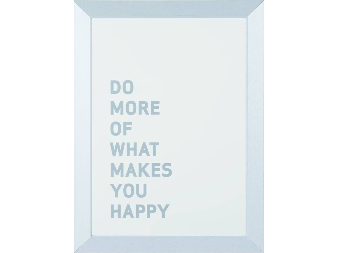 Pizarra BI-OFFICE Kamashi Silver con Frase (45x60 cm - Magnético: Sí)