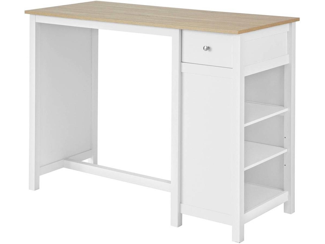 Mesa SOBUY (Blanco - MDF - 120x55x90 cm)