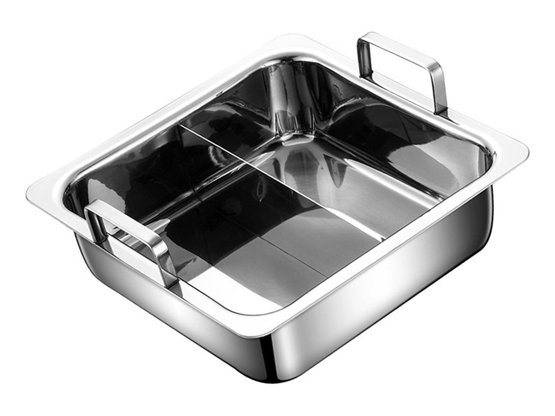 Olla caliente para el hogar, utensilios de dos compartimentos slowmoose