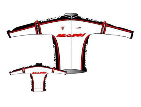 Abrigo para Hombre MASSI Windtex Blanco para Ciclismo (XL)
