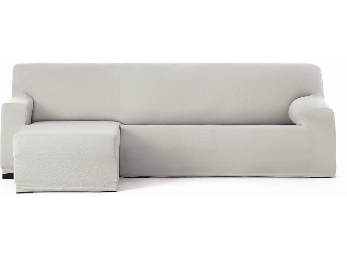 Funda de Chaise Longue Izquierda para Brazo Corto EYSA Premium Bronx Tejido Multielástico (250-310 cm - Poliéster - Crudo)