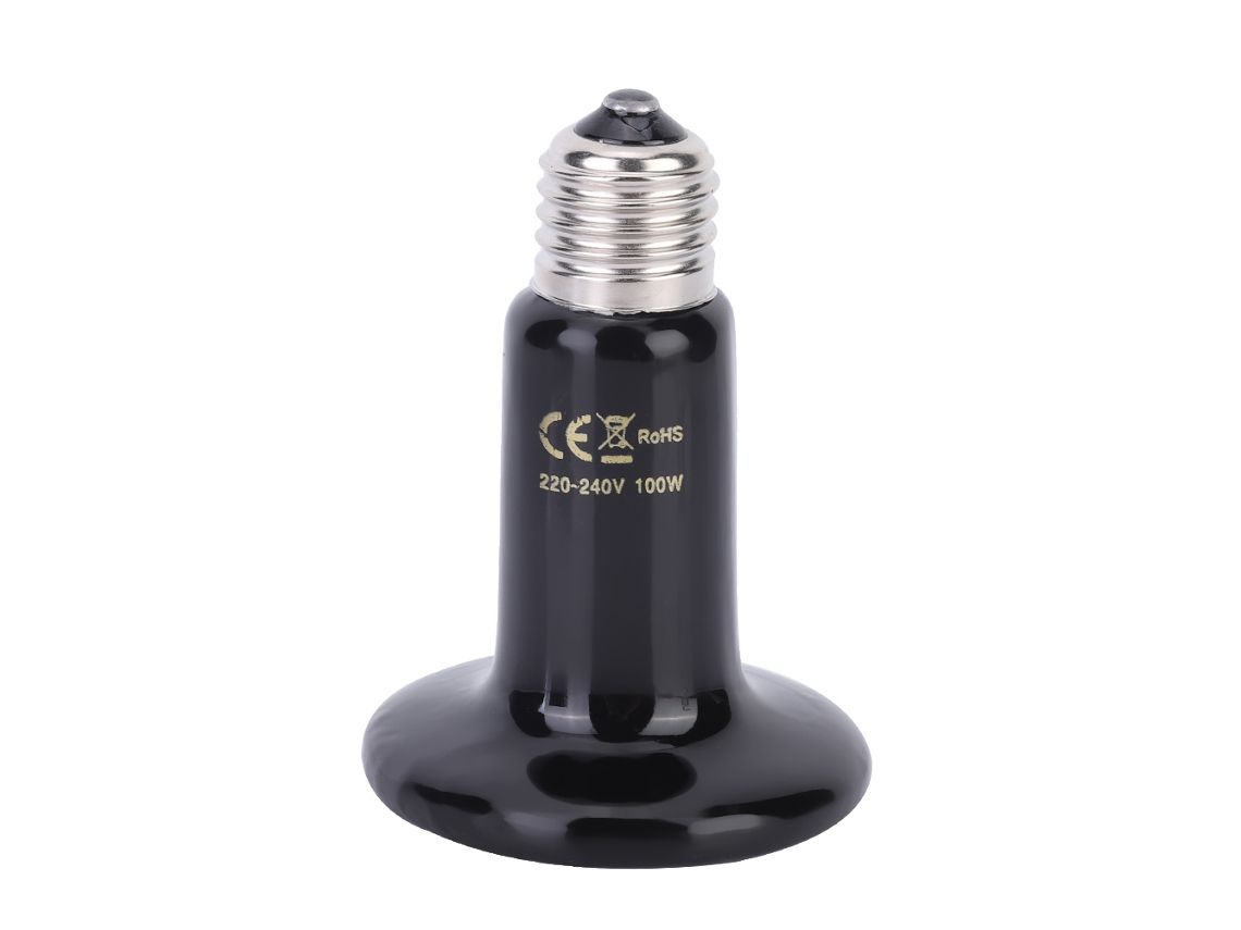 Lámpara Calefactora Cerámica Infrarroja E27 220v-240v Para Reptiles Y Mascotas