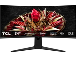 Monitor Gaming Curvo TCL 34R83Q (MiniLed - 34'' - 1 ms - 170 Hz)