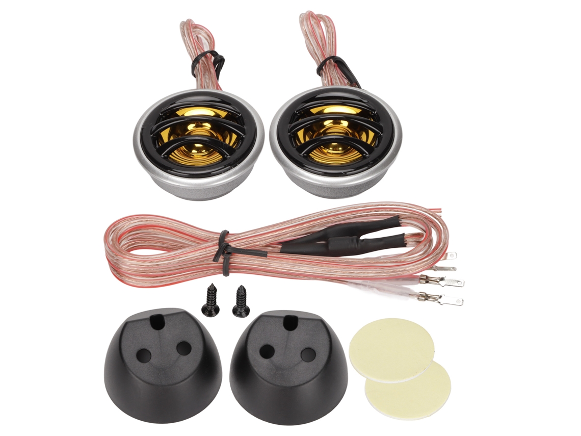1 par de altavoces para coche, 150 W, estéreo de cúpula de tono alto, alta sensibilidad, 12 V, universales para sistema de audio.