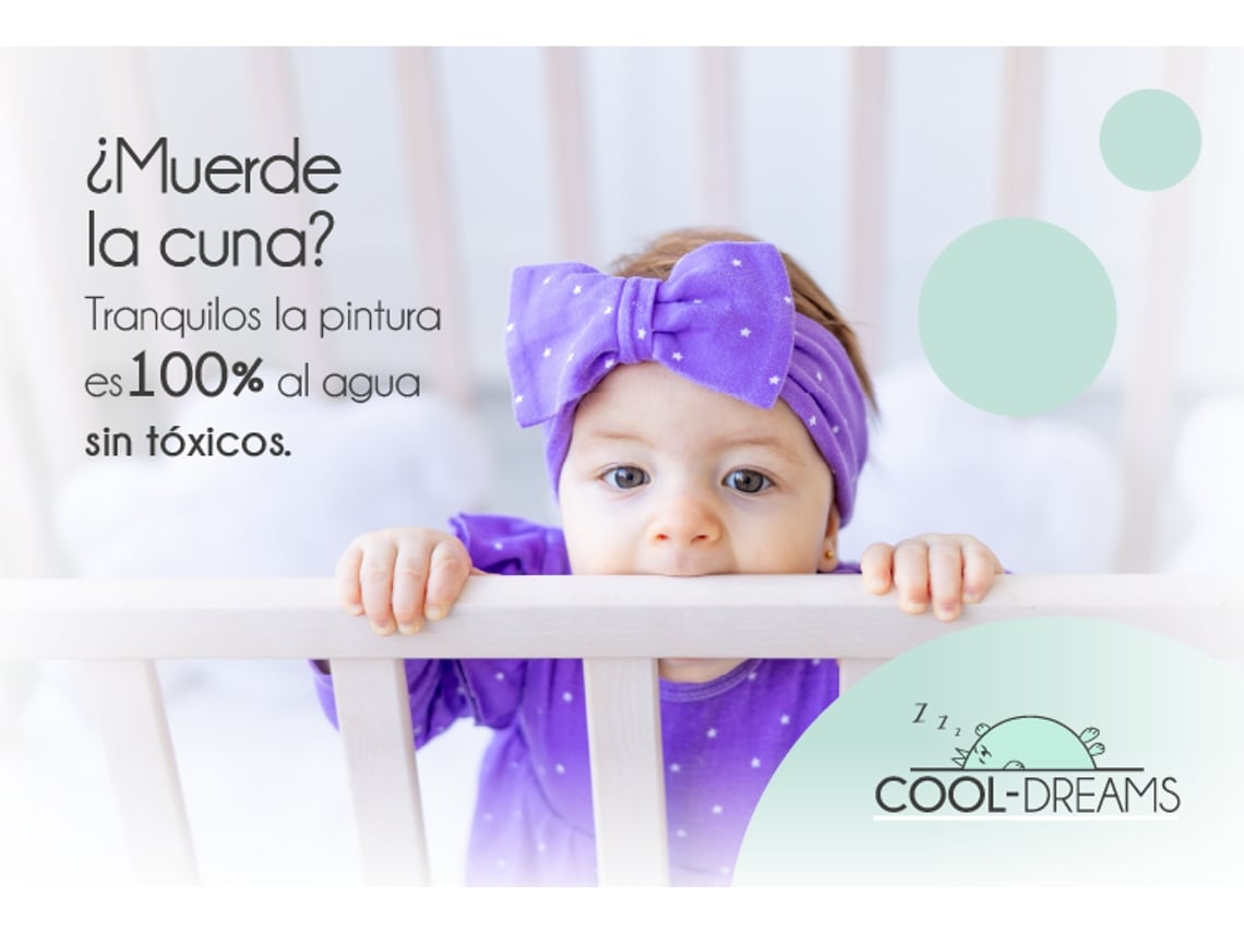 Cuna Colecho COOL · DREAMS Indi (120x60 - Kit Colecho - Bajera y Encimera)