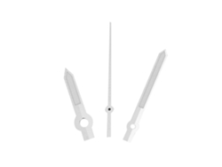 M005 Agujas Para Reloj De Hombre, Hora, Minuto Y Segundo, Compatibles Con Movimiento Eta2836, Color Plata.