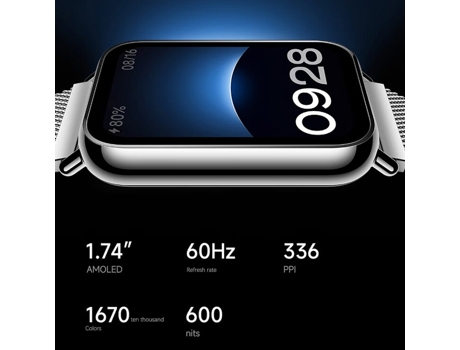 Smartwatch Original Xiaomi Mi Band 8 Pro 1,74 '' Pantalla AMOLED a color 5ATM resistente al agua, compatible con GPS/NFC/frecuencia cardíaca