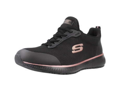 Zapatos de Mujer SKECHERS Squad Tecido Negro (35)