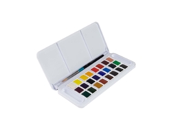 Juego de 24 tabletas de acuarela Aquafine de Daler Rowney