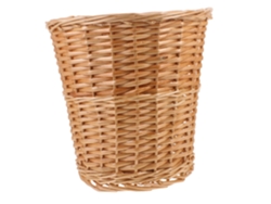 Papelera Elegante De Mimbre Tejido, Cesta Multifuncional Para Baño Y Oficina, Práctico Cubo De