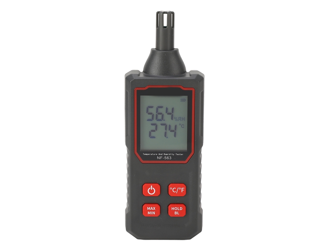Detector De Temperatura Y Humedad Con Pantalla Digital Lcd, Sonda Higrométrica De Alta Precisión, Higrógrafo