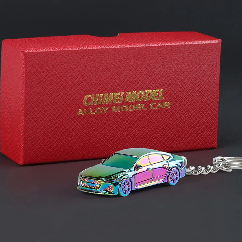(rs7 Morado) Escala 1:64 - Aleación electrogalvanizada - Llavero de coche