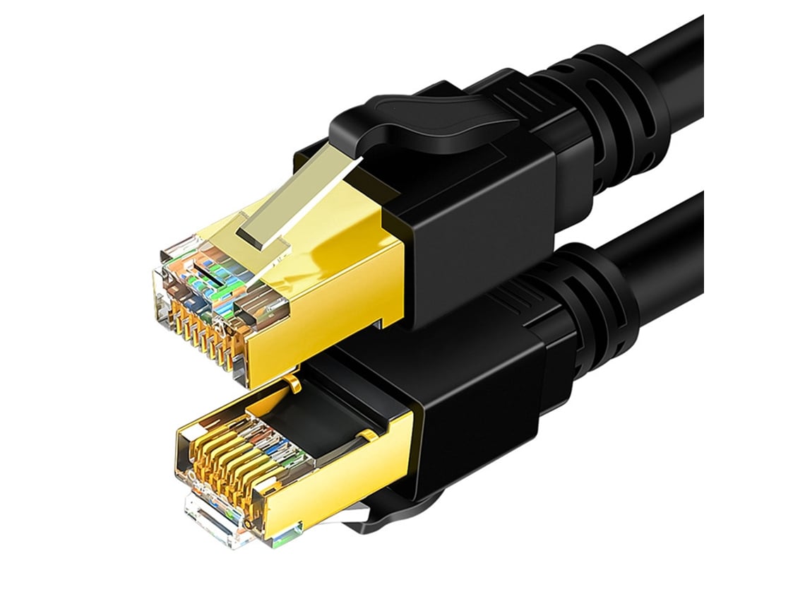Cable De Red Cat 8 De Alta Velocidad, 40 Gbps, 2000 Mhz, Doble Blindaje, Calibre 26 Awg Para Portátil Y Router, 5 Metros.