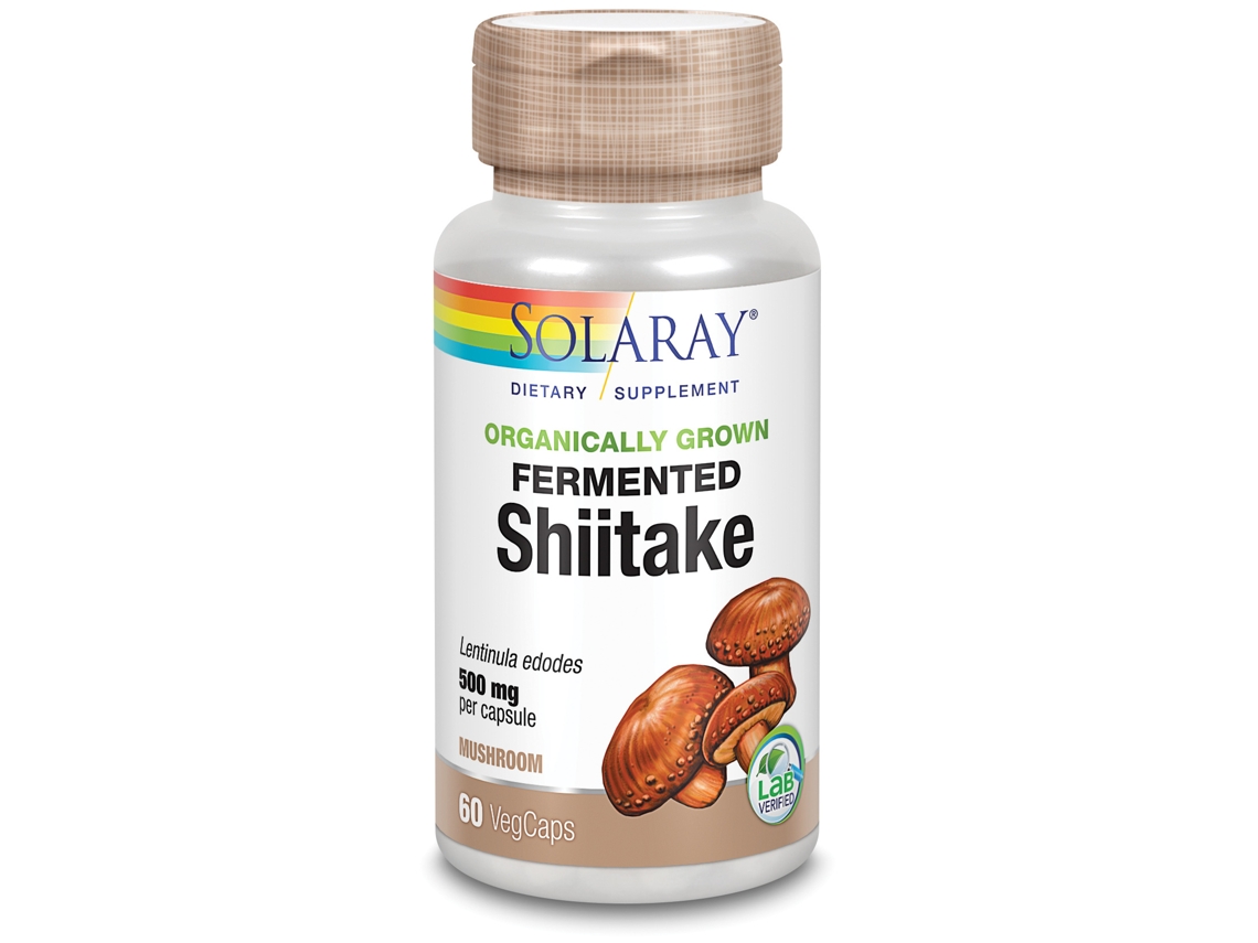 SOLARAY Shiitake 500 Mg 60 Cápsulas Vegetales