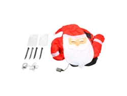 Papá Noel Hinchable Para Exteriores De 1,5 M Con Luces Led Para Jardín. Decoración Navideña Inflable.